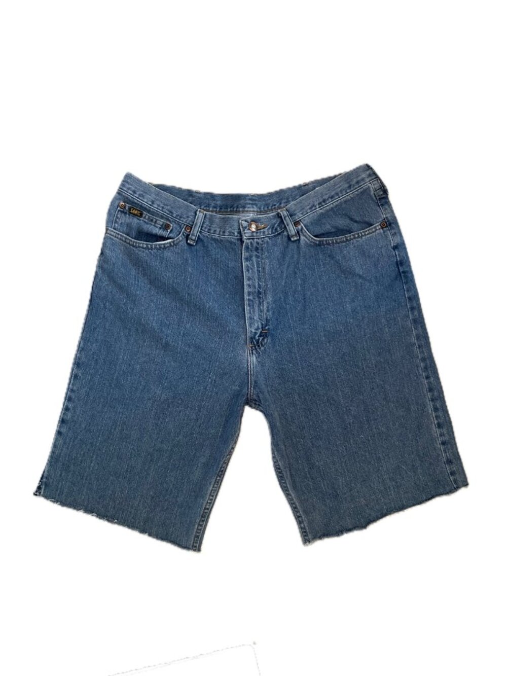 Men's Medium-Wash Lee Denim shorts 38 x 34 Straight Leg